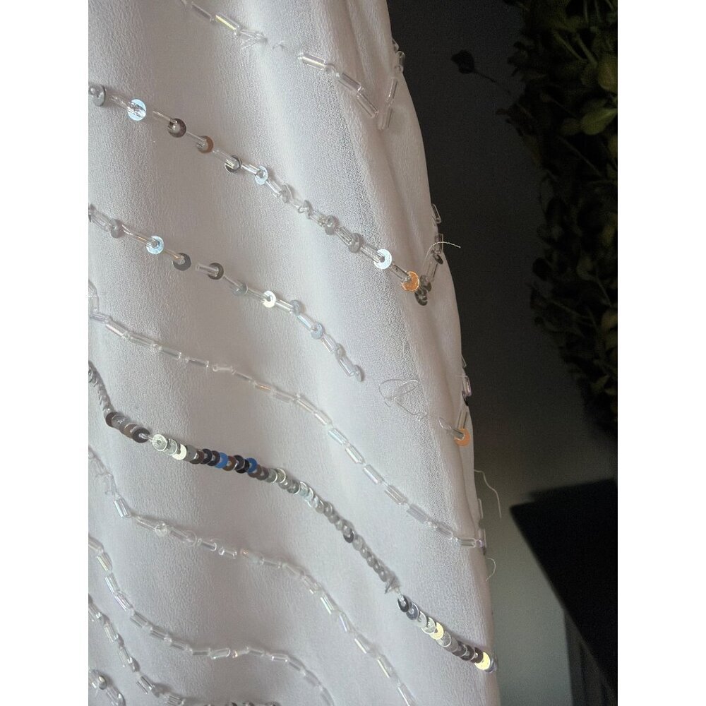 Parker Petra Sequin Mini Dress Ivory Womens Size 2 - Picture 10 of 11